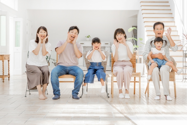 家族の笑顔